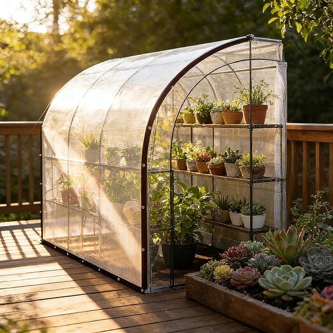 Clear Vinyl Tarps with Grommets 19x23 FT Heavy Duty Waterproof Cover Transparent PVC Vinyl Sheets Protect from Wind, rain and Snow for Chicken Coop, Patio, Greenhouse, and Outdoor Gear Protection