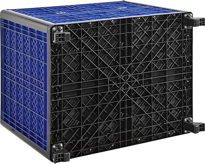 Global Industrial Solid Wall Bulk Container 39-1/4"L x 31-1/2"W x 29"H with One Drop Gate