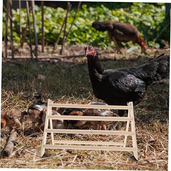 GALPADA Chicken Perch Stand for Chicks Roosting Bar for Coop Accessories Resting for Chickens and Poultry Sturdy Design for Secure Perching