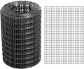 Black Hardware Cloth 4'' x 20' PVC Steel Vinyl Coated 1/2inch Galvanized Wire Mesh Roll（19GA) Chicken Wire Fence Roll, for coop Fences,Screen mesh, Rabbit/Snake Fences, Poultry enclosures, etc.