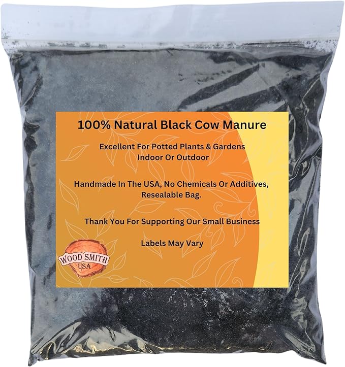 Premium Manure: Ideal Manure Starter and Vegetable Fertilizer for a Thriving Outdoor Vegetable Garden - Boosts Soil Quality! Hand Packed in The USA. 2 Quarts
