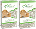 Carefresh 99% Dust-Free White Natural Paper Small Pet Bedding with Odor Control, 23 L (Pack of 2)