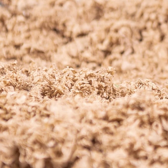PETSPICK Uber Soft Paper Pet Bedding for Small Animals, Natural, 56L