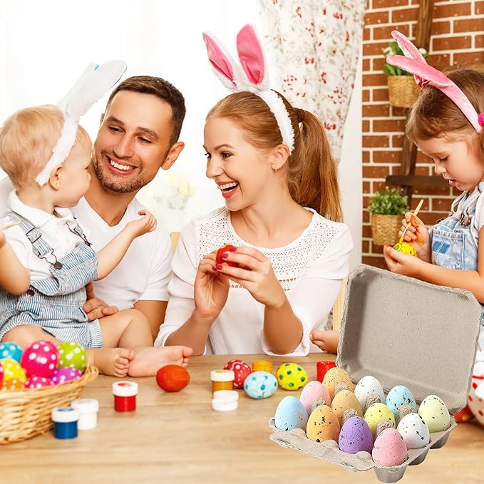 20Pcs Quail Egg Cartons,Natural Color Pulp Paper Dozen Egg Box,12 Count Eggs Cartons Cheap Bulk,Reusable Quail Eggs Bulk Carton Trays for Home Kitchen Refrigerator Farmhouse