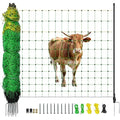 Electric Fence Netting, 49.6" H x 164' L, Portable Livestock Nets Mesh for Hog, Dogs, Deer, Goats, Larger Animals Electric Fencing for Backyards, Homesteaders, Farms, Ranches, Gardens