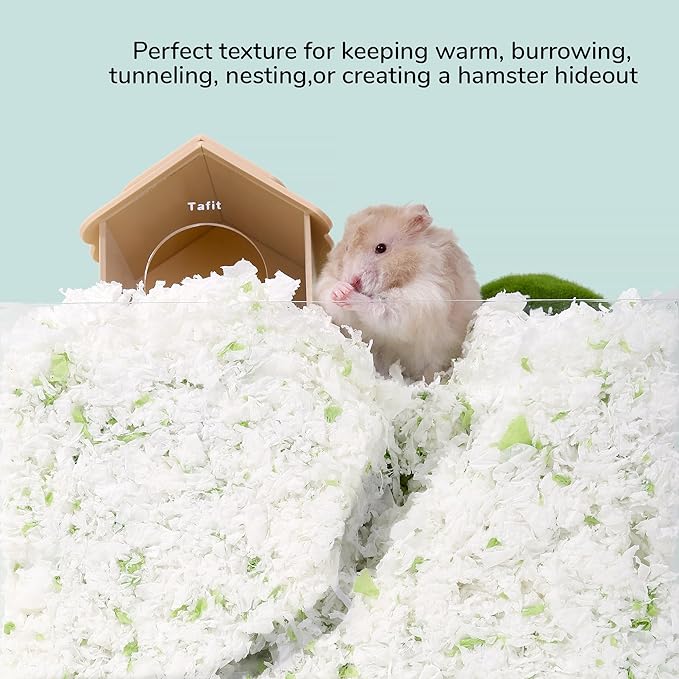 99% Dust-Free Soft Natural Paper Bedding with Odor Control, for Hamsters, Guinea Pigs,Rabbits, Chinchillas, Rats, Mice, Gerbils, Bunniess, Rodents, Small Animals - 36 Liters (Pure White)