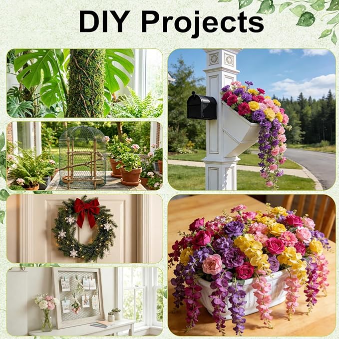Chicken Wire for Floral Arrangements 15.7 x 157 in, Green PVC Coated Hexagonal Netting, Rust-Proof Garden Fence for DIY Crafts & Plant Protection, Ideal for Florists, Crafters & Gardeners