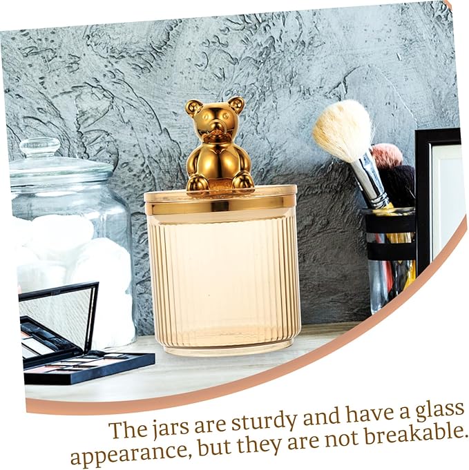 Alipis Airtight Bear Canister Sealed Jar for Kitchen Counter Storage Bins Laundry Containers Grains Storage Tank