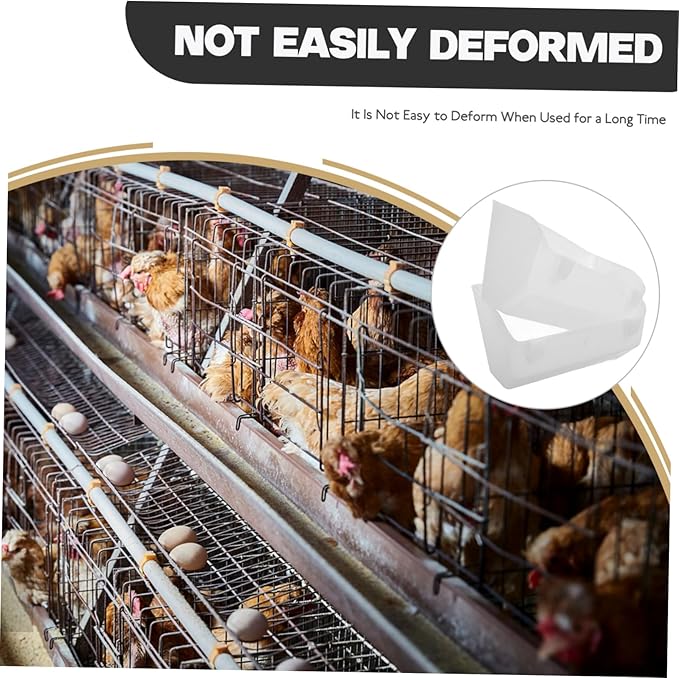 2pcs Hanging Chicken Feeder Basin Lightweight Food Holder for Poultry Easy to Clean Prevents Waste Suitable for Chickens Pigeons More Farm Settings