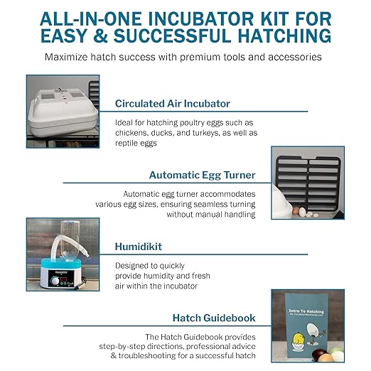 Incubator Warehouse HovaBator 2370 Starter Egg Incubator Kit (Add Quail Tray, Add HumidiKit)