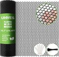 Unves Chicken Wire Plastic Mesh, 15.7IN x 16.4FT Fencing for Poultry Floral Dogs Rabbit Pets Barrier Netting, 0.35" Mesh Hexagonal Plastic Fence Roll, Black