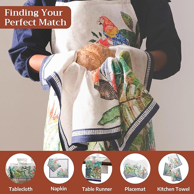 Maison d' Hermine 100% Cotton Apron for women with Pocket Kitchen Chef Apron for Men Cooking Easter Decorations