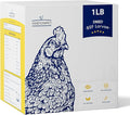 Chicken Feed Dried Black Soldier Fly Larvae, 1LB Natural Poultry Treat, 85X Calcium vs Mealworms for Laying & Molting Hens, Nutrient-Rich Feed for Ducks & Wild Birds, Reptiles