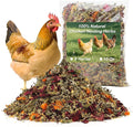 10 Oz Chicken Nesting Herbs, 8 Dried Flowers & Herb Supplement for Chickens Coop, Natural Freshener to Improve Egg Production, Feather Quality & Hen Wellness for Laying Hens