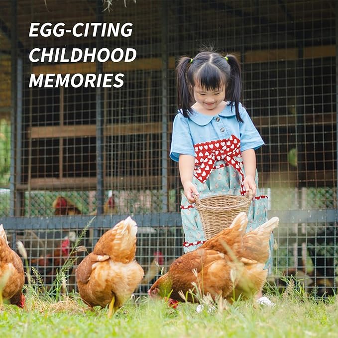 18 Pocket Egg Collecting Apron – Heavy Duty Canvas Chicken Egg Holder for Gathering Hen, Duck and Goose Eggs