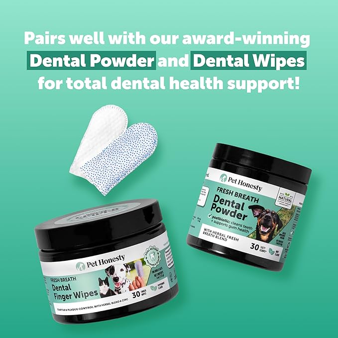 Pet Honesty Brush Buddies All Natural Dog Dental Treats for Dogs – Long Lasting Dental Sticks for Dogs, Teeth Cleaner, Breath Freshener, Plaque & Tartar Remover – Small Dogs (25 Count)