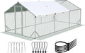 Quictent Advanced Series 18x9 ft Metal Chicken Coop Run with Side Hardware Cloth, Large Walk-in Outdoor Poultry Cage Heavy Duty Predator Proof Hen Duck Rabbit Farm Pen House, Waterproof Anti-UV Cover
