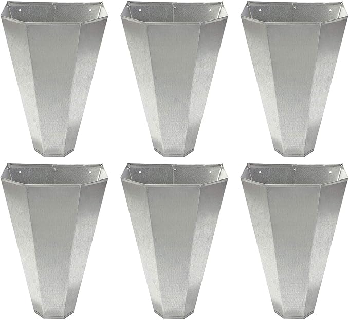 Little Giant RC2 Galvanized Steel Medium Poultry Restraining Cone, (6 Pack)