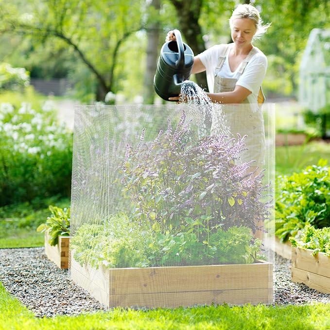 Amagabeli Hardware Cloth 1/4 inch 36 inch x 50ft Chicken Wire 23 Gauge Galvanized Weld Wire Mesh Roll Fencing Garden Netting for Poultry Rabbit Snake Gopher Cage Raised Bed Vegetable Tree Bird Quail