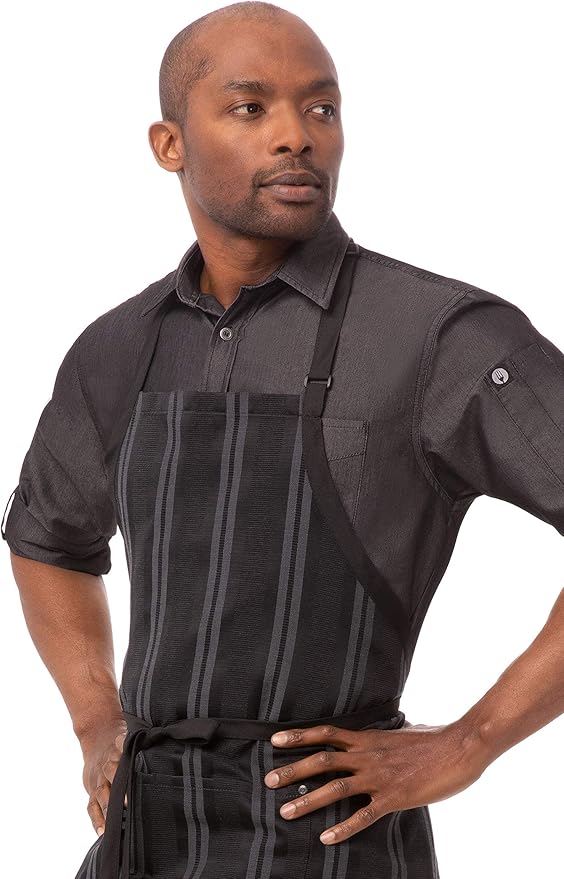 Chef Works Unisex Presidio Bib Apron