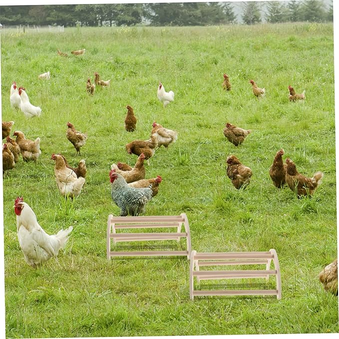 Wooden Bird Stand Play Stand Chicken Roosting Bar Parrot Training Rack Chicken Coop Toy