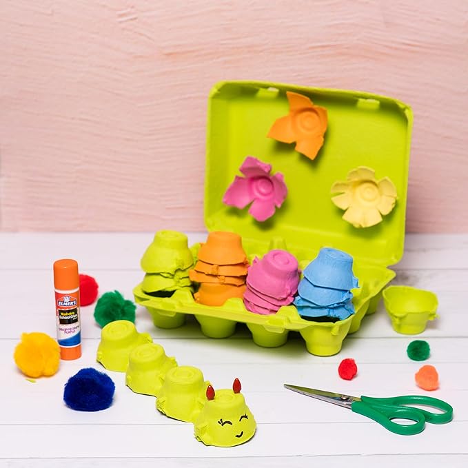 Pakiti Dozen Colored Egg cartons 20 Pack, Reusable Natural Paper Pulp | Colorful 3x4 Vintage Style Holds 12 Large Eggs for Farmers Market and Easter Eggs Basket