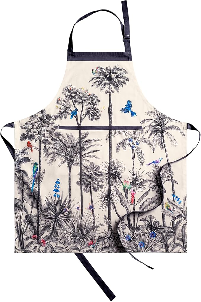 Maison d' Hermine 100% Cotton Apron for women with Pocket Kitchen Chef Apron for Men Cooking Easter Decorations