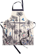Maison d' Hermine 100% Cotton Apron for women with Pocket Kitchen Chef Apron for Men Cooking Easter Decorations