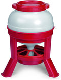 Little Giant® Plastic Dome Feeder | Heavy Duty Plastic Gravity Fed Poultry Feed Container Tank | Backyard Poultry for Hobbyists, Farmers and Ranchers | 35 LB
