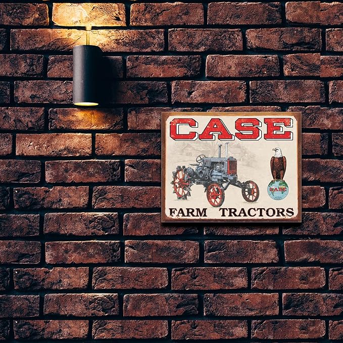 Desperate Enterprises Case Farm Tractors - CC High Clearance Tin Sign - Nostalgic Vintage Metal Wall Décor - Made in USA