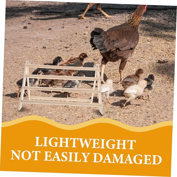 SUPVOX Wooden Chicken Perch Stand for Brooder Durable Roosting Bar for Chicks Easy to Clean Poultry Accessory Compact and Convenient Chick Roosting