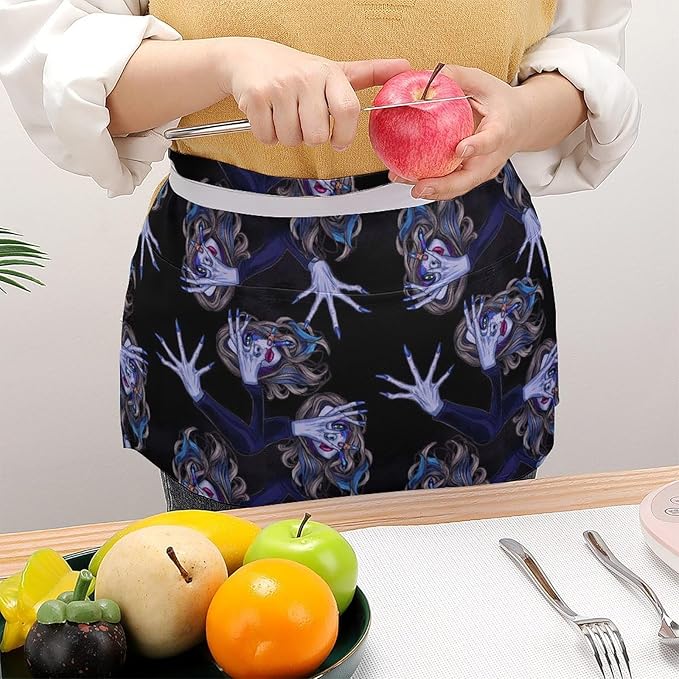 Short 3 Pockets Waist Waiter Waitress Half Apron Waterproof Chef Aprons