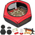 Chicken Brooder Box for Chicks, Magicfly Chick Starter Kit with 15 x 11 Inch Brooder Heating Plate, Chicken Brooder Tent/Pen/Playpen with Chicken Perch, Feeder & Waterer, for Chicks, Duck, Quail