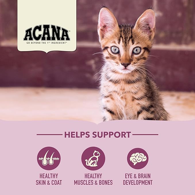 ACANA Dry Cat Food For Kittens First Feast Chicken and Fish 4lb Bag