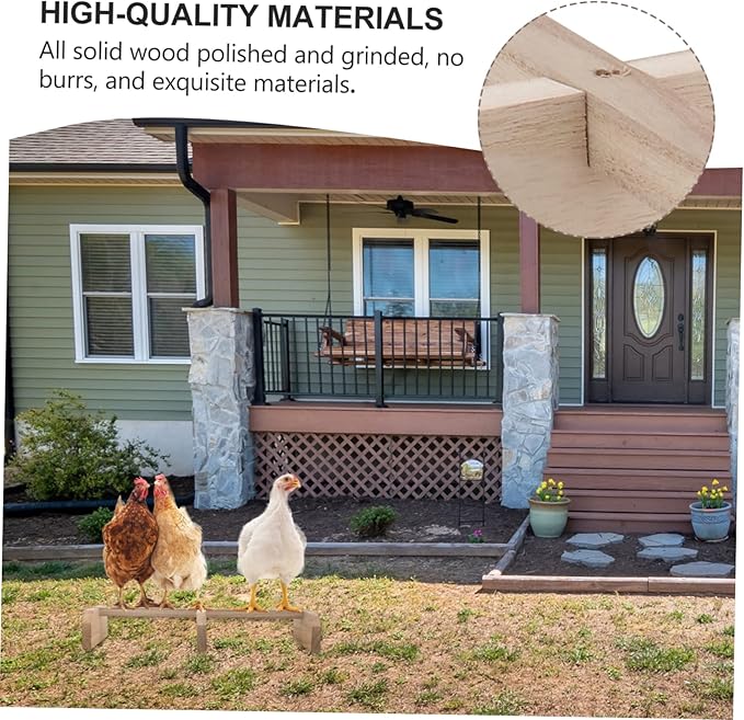 Chicken Perch Roosting Bar Stand Coop Brooder Bird Pigeon Perch Cage