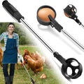 2Pcs Egg Grabber for Chicken Eggs, Extendable Egg Picker Tool with Non-Slip Handle, Stainless Steel Long Grabber Reacher for Coop, Poultry Nest, Farm & Outdoor Egg Collector