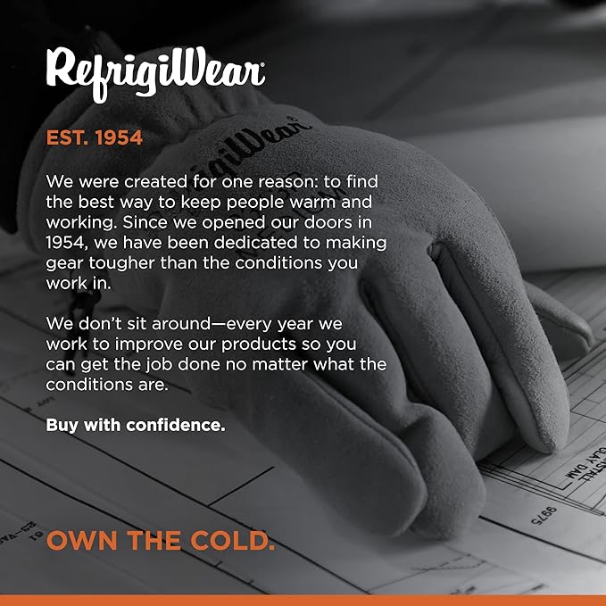 RefrigiWear Insulated Goatskin Leather Gloves, -10°F Comfort Rating