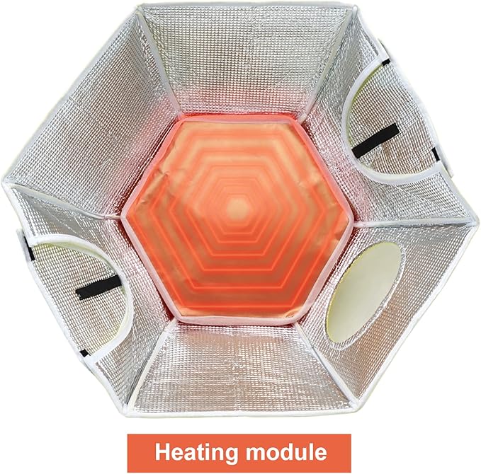 Large Chick Brooder Heating Plate Chick Brooder Box 21.6" Heat up to 50 Chicks, Chick Warmer Chicken Coop Heater Poultry Brooder for Chick Duckling Quail Goose Bird Hatchling