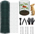 Chicken Wire for Floral Arrangements,16 x 394 Inch Galvanised Hexagonal Floral Chicken Wire for Crafts, Garden Netting Mesh for Outdoor Plants, Chicken Wire Fence for Garden Protection
