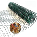Chicken Wire for Floral Arrangements (Green, 15.7 x 236 Inch), 0.6 Inch Hexagonal Galvanized PVC Coated Netting Fence for Crafts, Poultry, Garden,Sturdy Roll Plant Protector