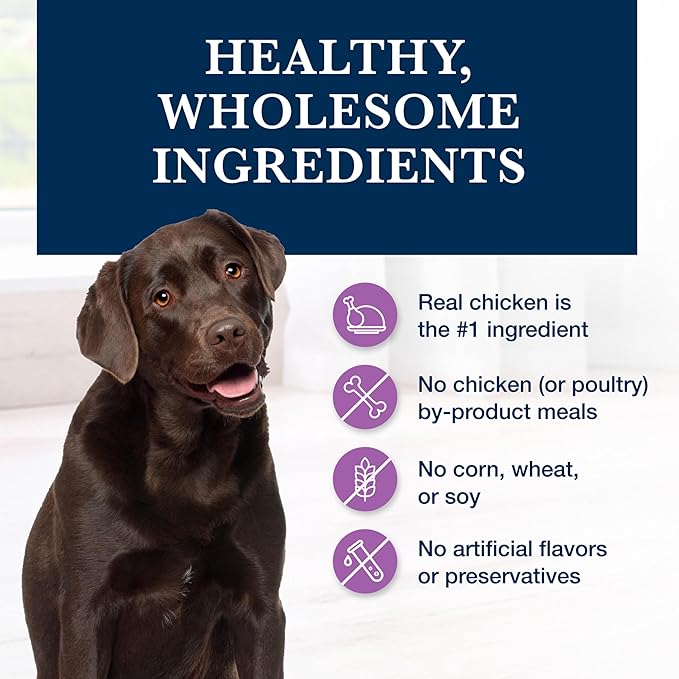 Blue Buffalo Natural Veterinary Diet W+U Weight Management + Urinary Care Dry Dog Food, Veterinarian Prescription Required, Chicken, 6-lb Bag