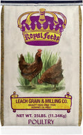 LEACH GRAIN & MILLING CO. Whole Grain Layer Mash 25 lbs - Premium Chicken Feed for Laying Hens, 16% Protein Poultry Feed with Vitamins and Minerals for Egg Production and Daily Nutrition