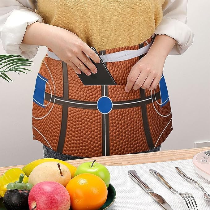 Unisex Half Waiter Waist Short Apron Waterproof Chef Works Waitress Aprons
