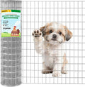 Welded Wire Fence, 5Ft x 50Ft 15Ga Chicken Wire Fencing, Garden Border Fencing Roll Metal Wire Mesh for Yard Vegetable Plant Protection Poultry Netting