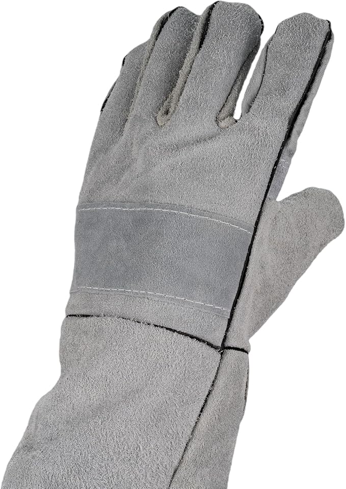 Animal Handling Glove, 23.6'' Anti Scratch, Bite Proof Training Glove, Bite Proof Leather Gloves for Dog Training, Multipurpose Bite Proof Leather Pet Gloves