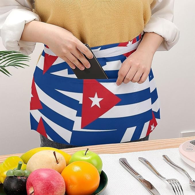 Server Waitress Waist Apron Cooking Kitchen Restaurant Aprons for Women Men