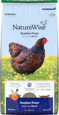 Nutrena NatureWise 20% Protein Feather Fixer, Chicken Food Pellet, Poultry Feed, 40 lbs
