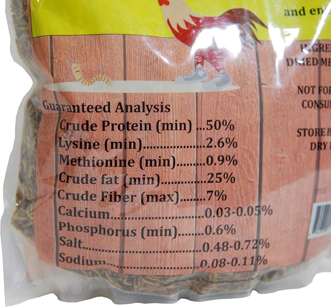 Add a Worm | Dried Mealworms Premium Poultry Treat for Chickens | 1 lb