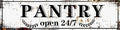 Retro Tin Metal Sign Pantry Statement Farmhouse Bathroom Wall Decor for Home Vintage Bar or Dorm Unique Gift Idea for Friends 4x16 in
