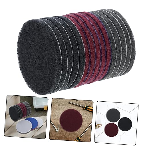 15pcs Power Brush Scrubber Pads Replacement for Kitchen and Tile Non-Scratch Scouring Pad Attachment